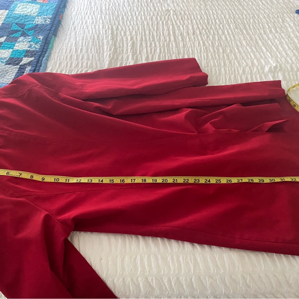 London Fog Women's Vibrant Red Trench Coat - Picture 6 of 6